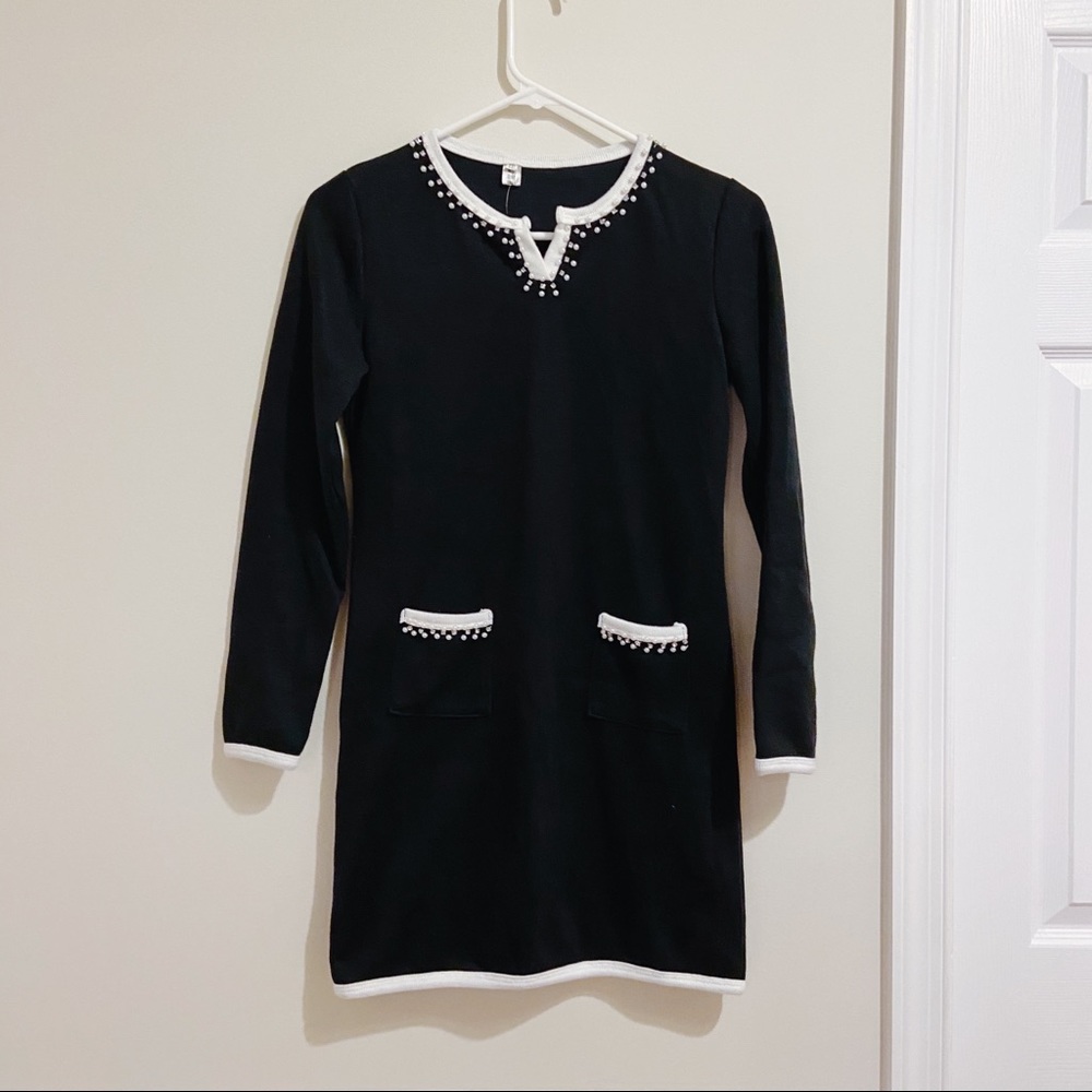 Black pearl dress